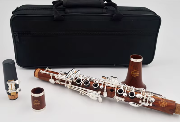 Clarinete MiB Madeira Jacarandá Chaves Prateada