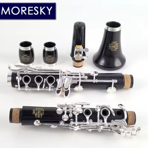 Clarinete em C Madeira Ébano 17 Chaves